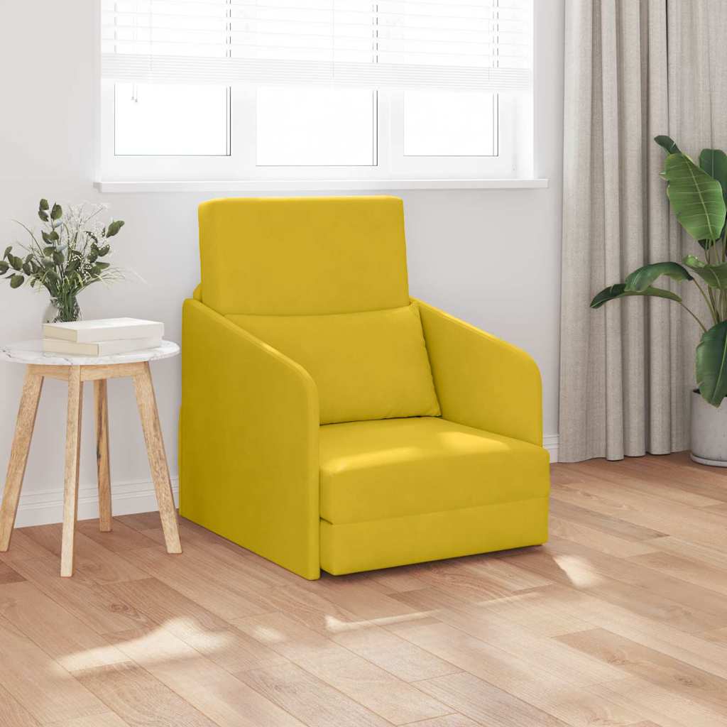 JUNG Vida Schlafsofa Gelb 65 x 80 x 83 cm Samt