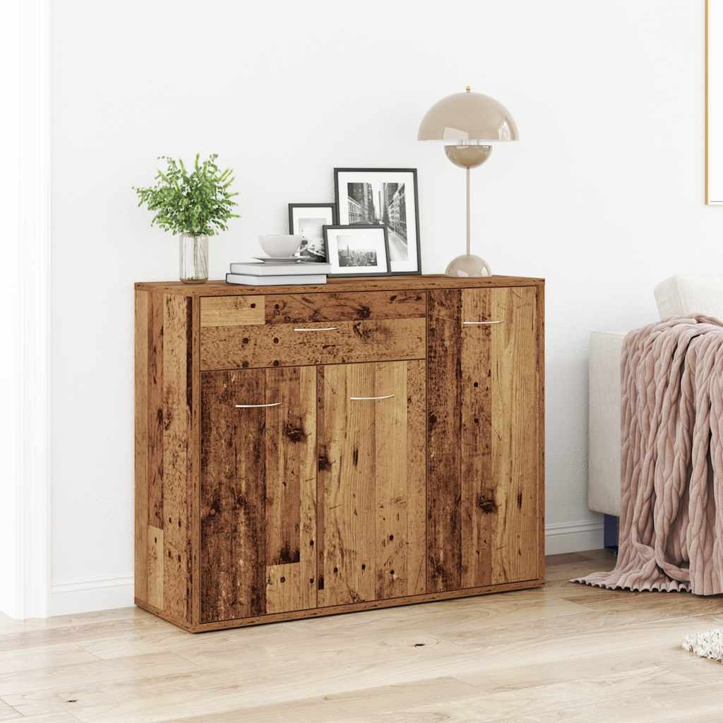 JUNG Vida Sideboard Altholz-Optik 88x30x70 cm Holzwerkstoff