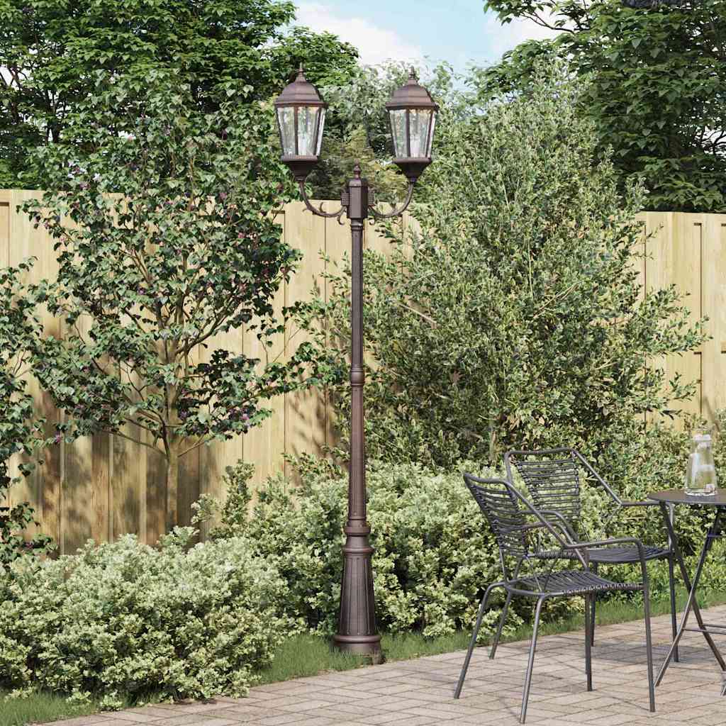 JUNG Vida Garten-Licht Bronze 68 x 20 x 235 cm Aluminium und Glas