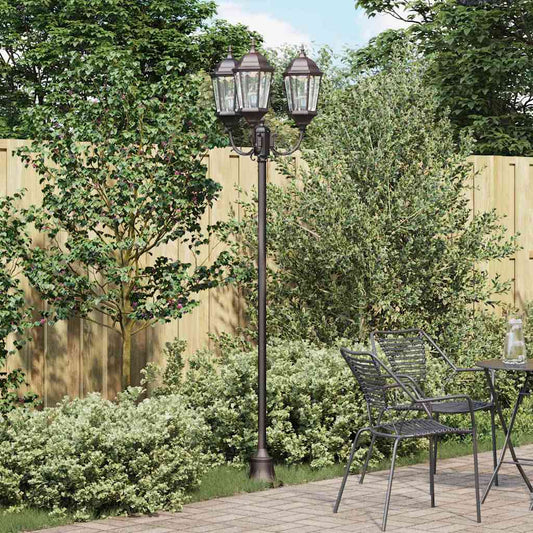 JUNG Vida Garten-Licht Bronze 57 x 49 x 241 cm Aluminium und Glas