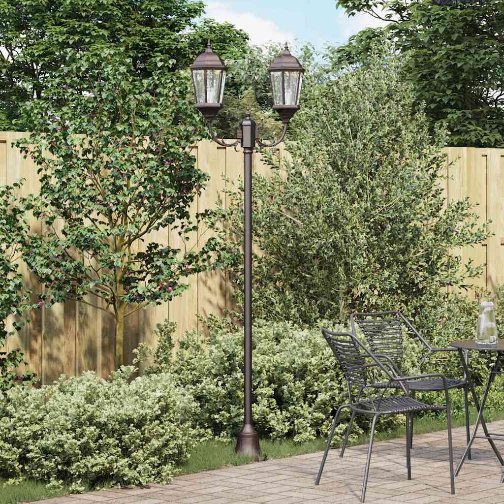 JUNG Vida Garten-Licht Bronze 68 x 20 x 235 cm Aluminium und Glas