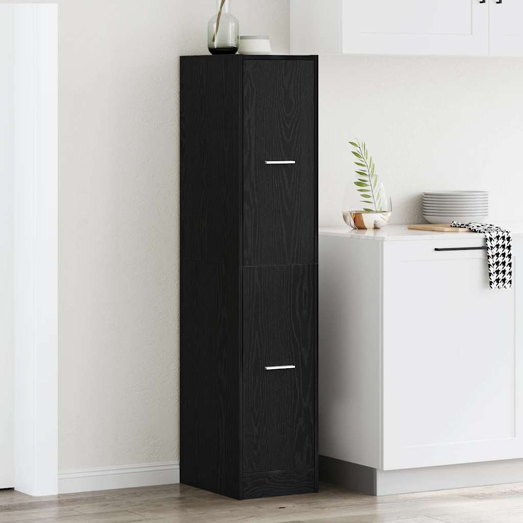 JUNG Vida Apothekerschrank Schwarze Eiche 30 x 41 x 144,5 cm Holzwerkstoff