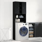 JUNG Vida Waschmaschinenschrank Schwarz Eichen-Optik 64x25,5x190 cm