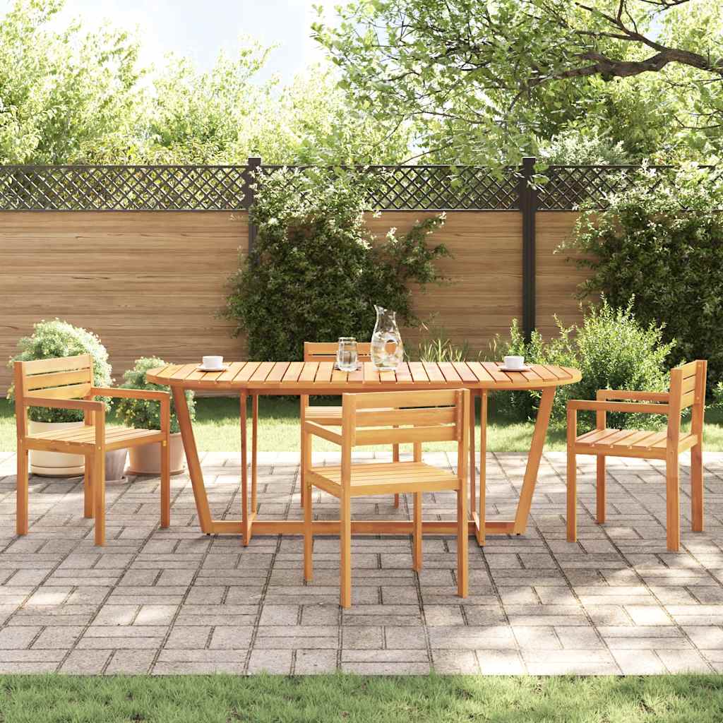 JUNG Vida Garten-Esstisch Oval 200x90x75 cm Massivholz Akazie