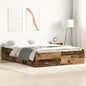 JUNG Vida Bettgestell ohne Matratze Altholz-Optik 140x190cm Holzwerkstoff