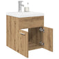JUNG Vida Waschbeckenunterschrank mit Einbaubecken und Wasserhahn