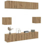JUNG Vida 6-tlg. TV-Schrank-Set Wandmontage Artisan-Eiche Holzwerkstoff