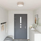 JUNG Vida Deckenlampe mit Strahlern Taupe 30 x 30 x 13,5 cm Stoff