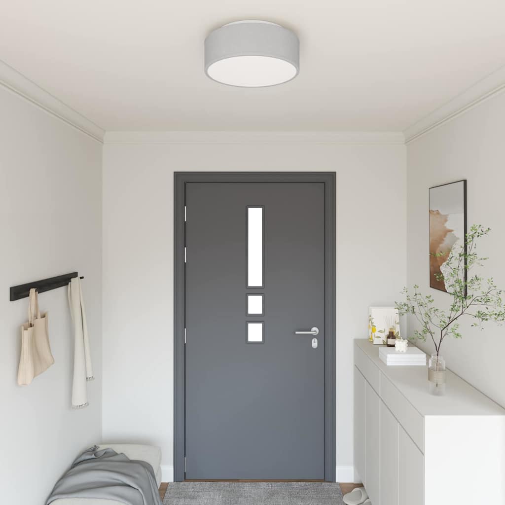 JUNG Vida Deckenlampe mit Strahlern Grau 38 x 38 x 13,5 cm Stoff