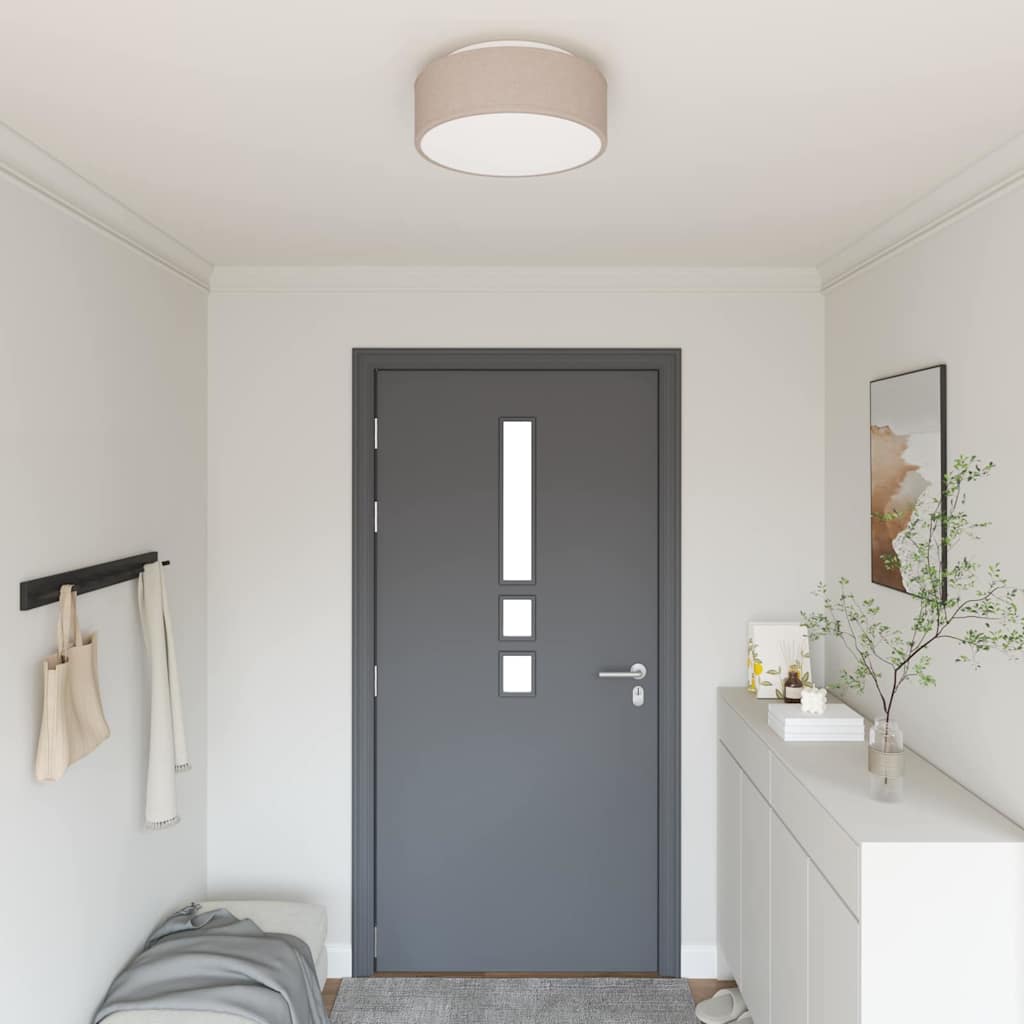 JUNG Vida Deckenlampe mit Strahlern Taupe 38 x 38 x 13,5 cm Stoff