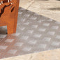 JUNG Vida Treppe Tritt Rechtwinklig 2 pcs Silber 100 x 50 cm Aluminium