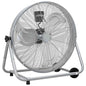 JUNG Vida Trommelventilator Mit Rad Silber 73 x 42 x 70 cm Aluminium
