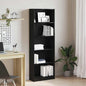 JUNG Vida Bücherregal Schwarz Eichen-Optik 60 x 24 x 176 cm Holzwerkstoff