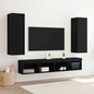 JUNG Vida Wand-TV-Schrank 2 pcs Schwarz Eichen-Optik 30,5 x 30 x 90 cm