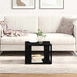 JUNG Vida Couchtisch Schwarz Eichen-Optik 40 x 40 x 30 cm Holzwerkstoff