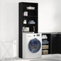 JUNG Vida Waschmaschinen-Schrank Schwarz Eichen-Optik 64 x 24 x 190 cm