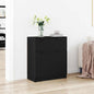 JUNG Vida Sideboard Schwarz Eichen-Optik 60 x 30 x 70 cm Holzwerkstoff