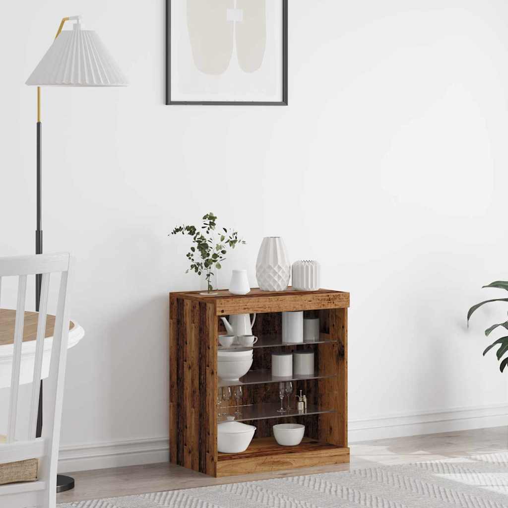 JUNG Vida LED-Sideboard Altholz 60,5 x 37 x 67 cm Holzwerkstoff
