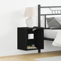 JUNG Vida Schwimmendes Regal mit LED-Licht Schwarz 40 x 28,5 x 40 cm