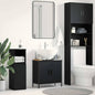 JUNG Vida Waschbeckenschrank mit Tür Schwarz Eichen-Optik 60 x 30 x 60 cm