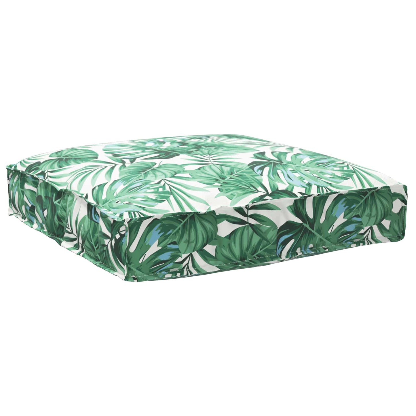 JUNG Vida Kissen Blatt Blattmuster 80 x 80 x 12 cm Oxford-Stoff