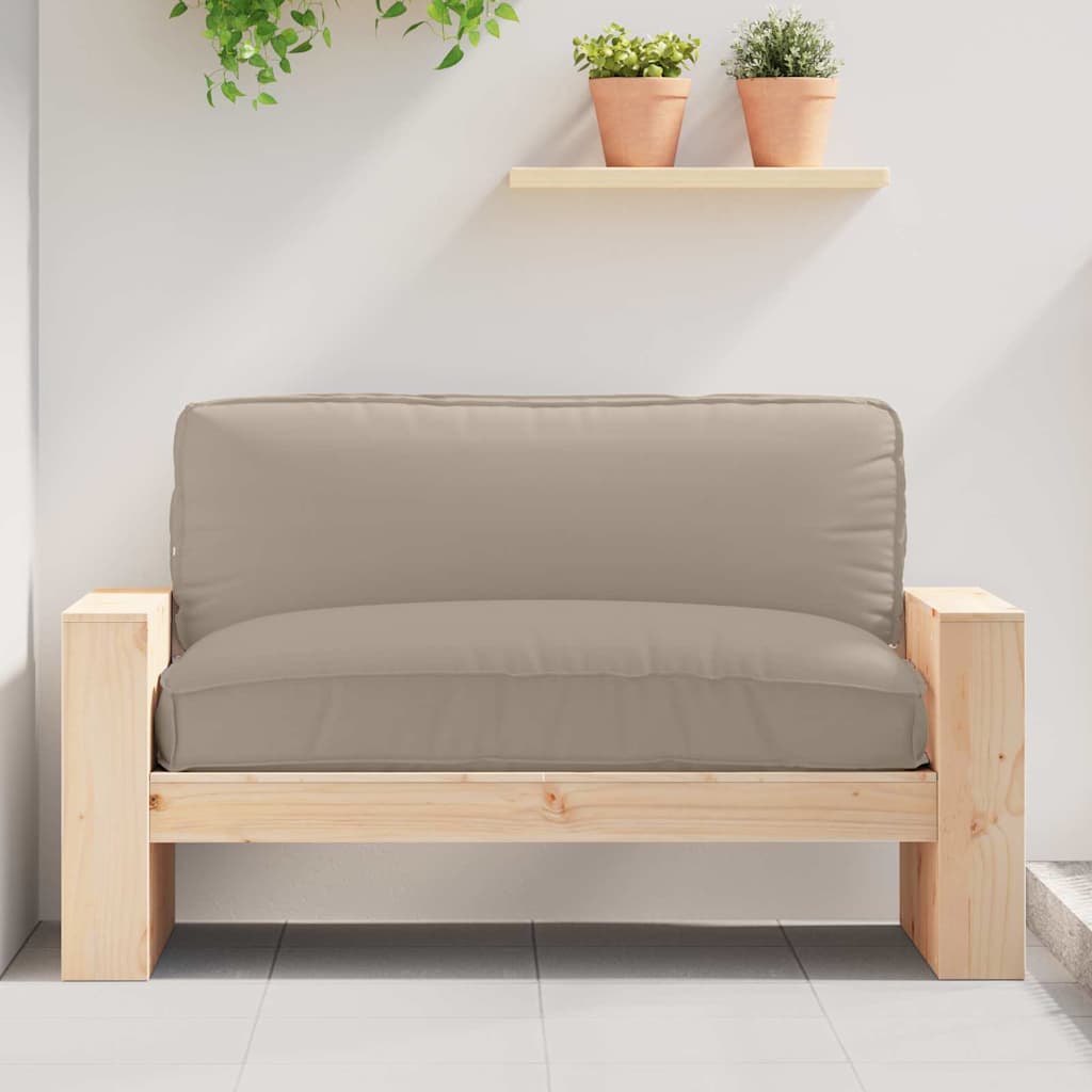 JUNG Vida Kissen Taupe 120 x 80 x 12 cm Oxford-Stoff