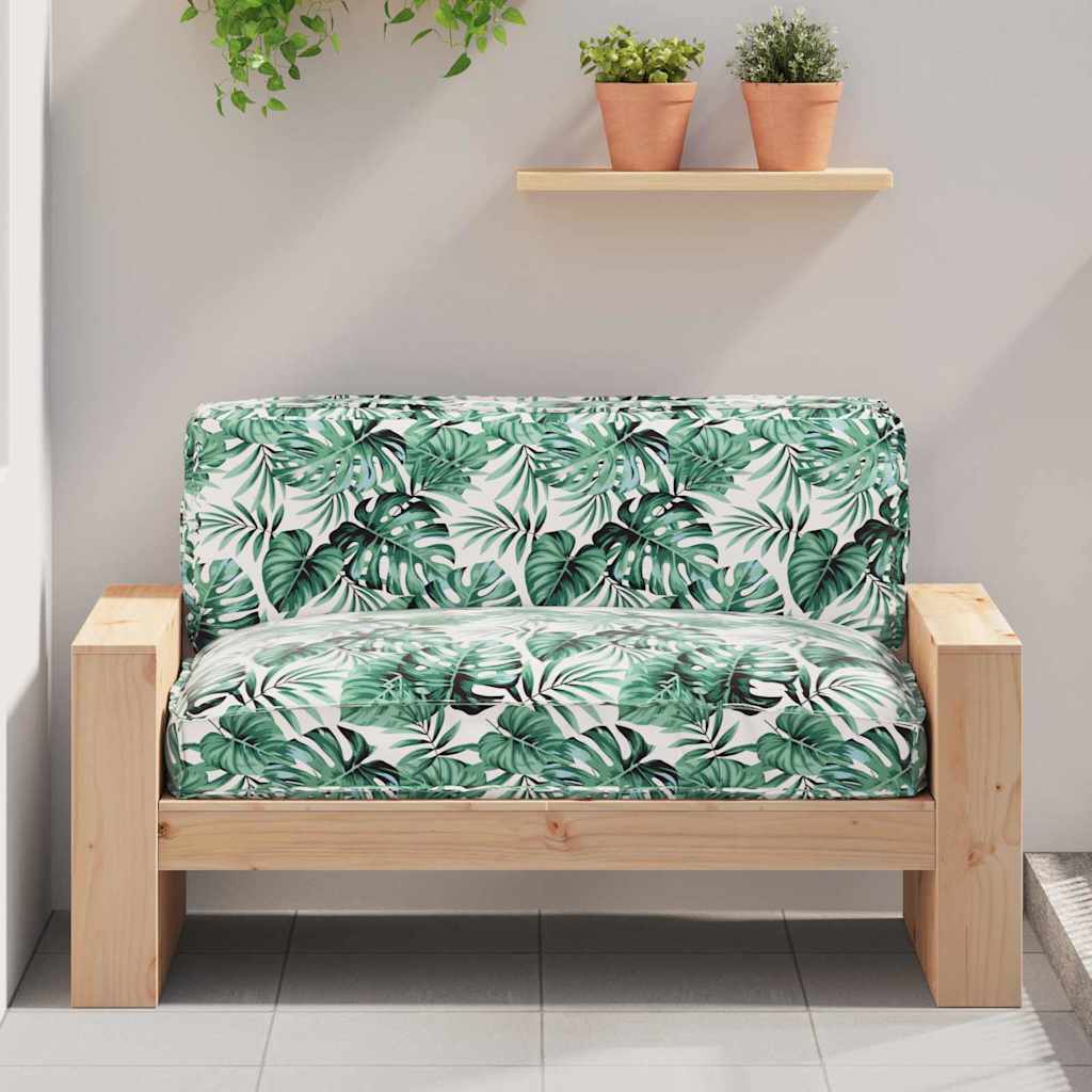 JUNG Vida Kissen Blatt Blattmuster 120 x 80 x 12 cm Oxford-Stoff