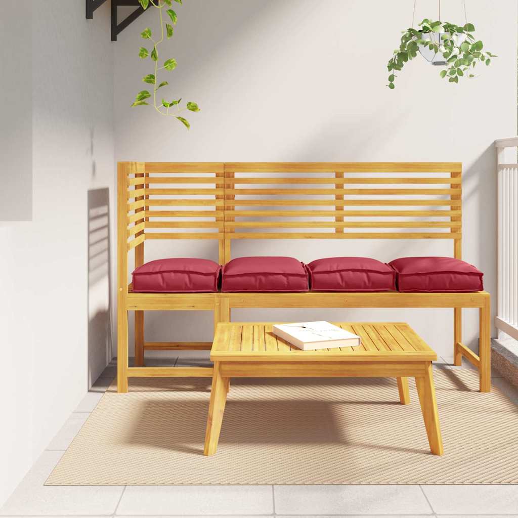 JUNG Vida Kissen 4 pcs Weinrot 40 x 40 x 8 cm Oxford-Stoff