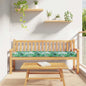 JUNG Vida Palettenkissen Floral Blattmuster 200 x 40 x 8 cm Oxford-Stoff