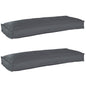 JUNG Vida Palettenkissenset 2 pcs Anthrazit 100 x 40 x 8 cm Oxford-Stoff