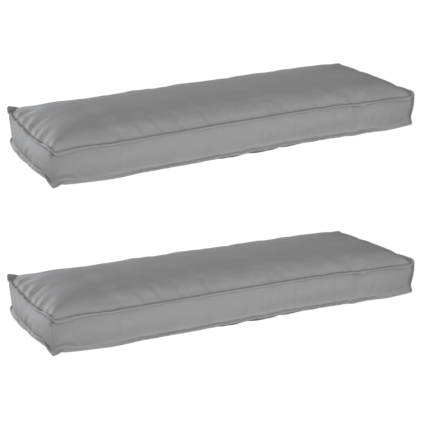 JUNG Vida Palettenkissenset 2 pcs Grau 120 x 40 x 8 cm Oxford-Stoff
