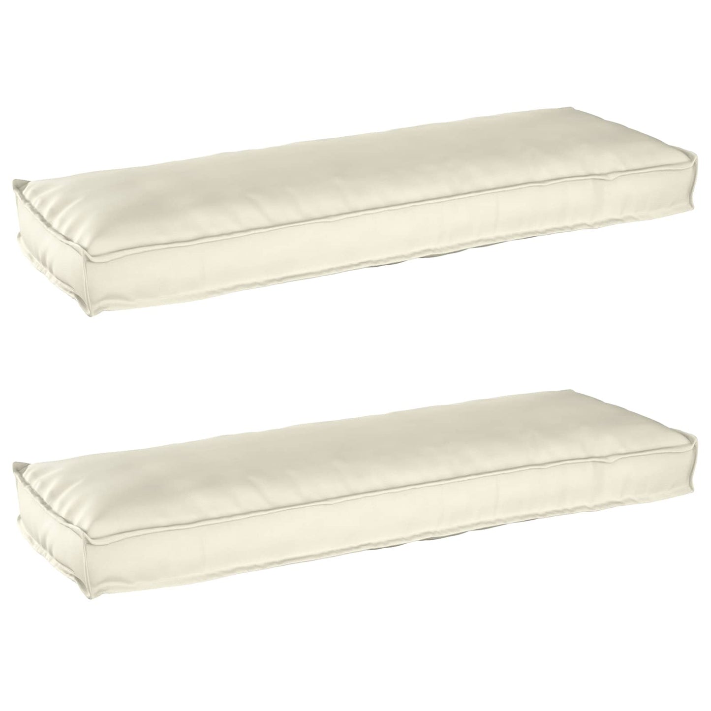 JUNG Vida Palettenkissenset 2 pcs Creme 120 x 40 x 8 cm Oxford-Stoff