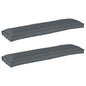 JUNG Vida Palettenkissenset 2 pcs Anthrazit 150 x 40 x 8 cm Oxford-Stoff
