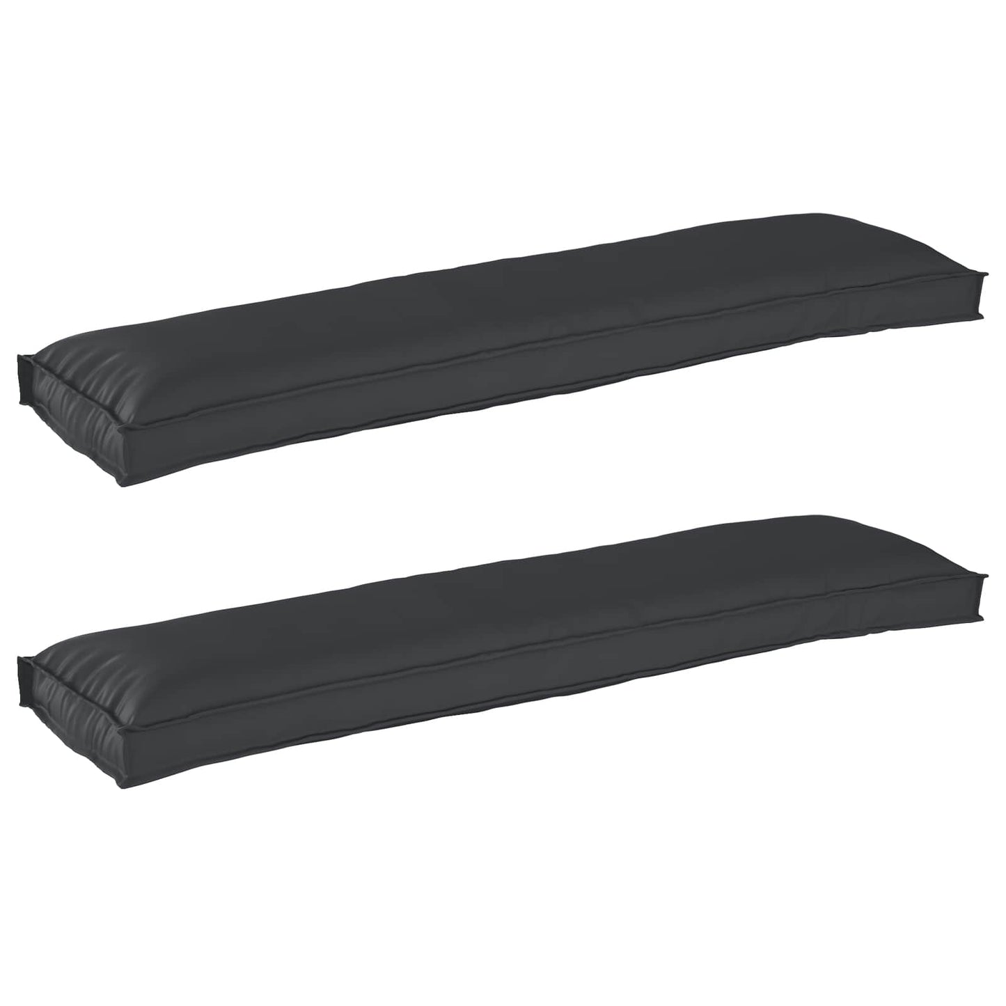JUNG Vida Palettenkissenset 2 pcs Schwarz 150 x 40 x 8 cm Oxford-Stoff