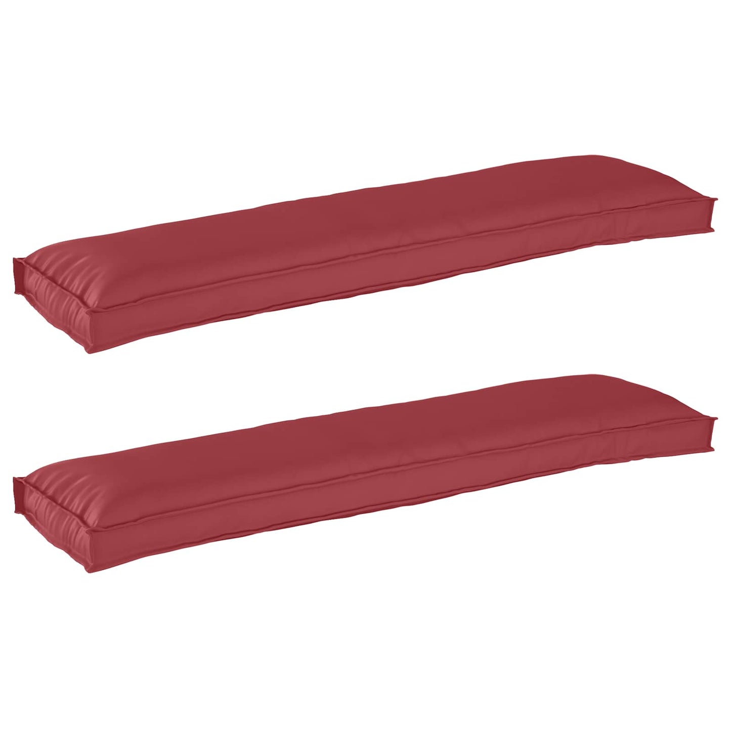 JUNG Vida Palettenkissenset 2 pcs Weinrot 150 x 40 x 8 cm Oxford-Stoff