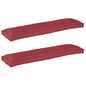 JUNG Vida Palettenkissenset 2 pcs Weinrot 150 x 40 x 8 cm Oxford-Stoff