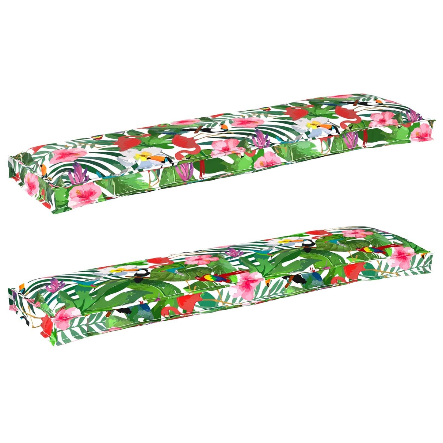 JUNG Vida Palettenkissenset 2 pcs Tropischer Dschungel 150 x 40 x 8 cm