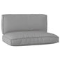 JUNG Vida Palettenkissenset 2 pcs Grau Oxford-Stoff