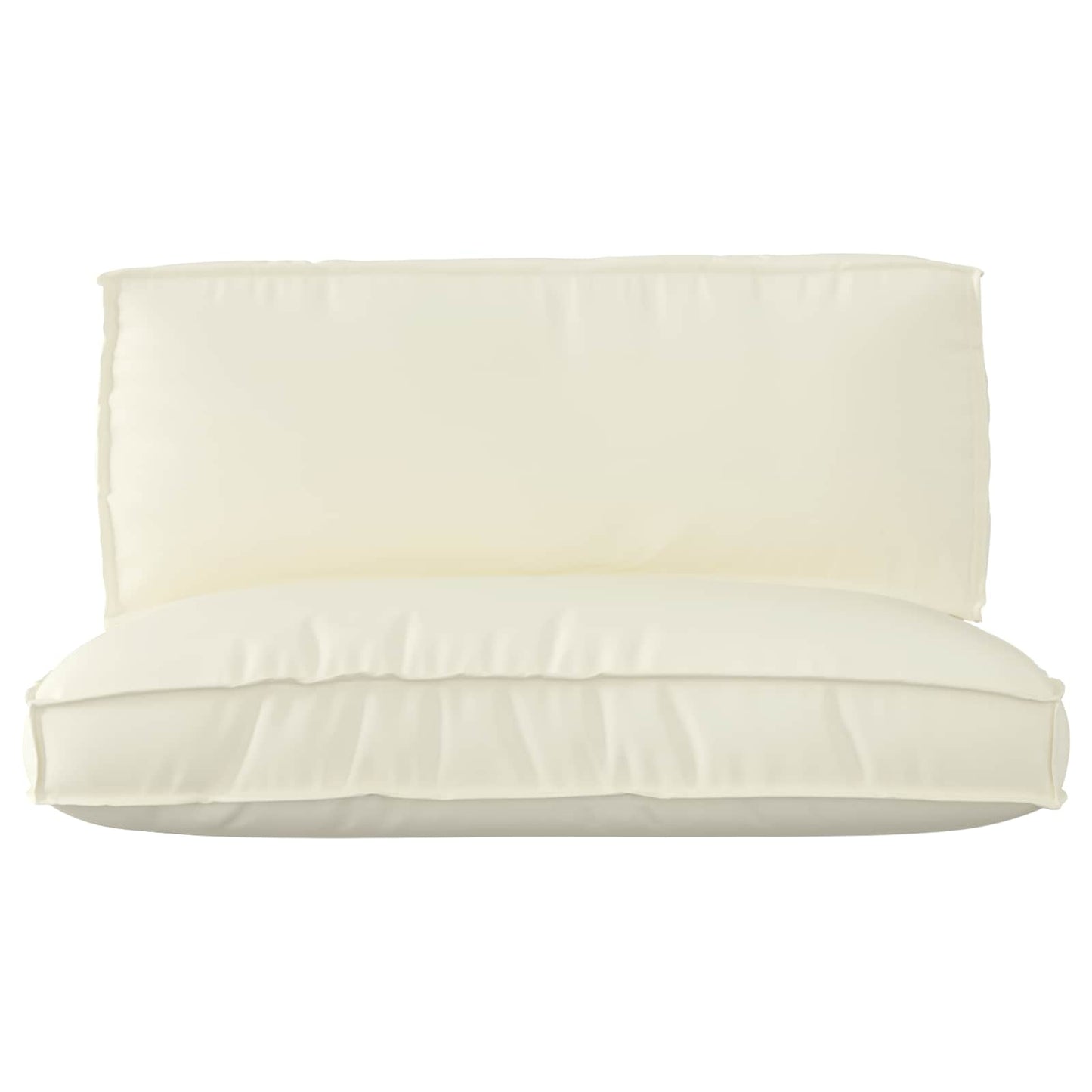 JUNG Vida Palettenkissenset 2 pcs Creme Oxford-Stoff