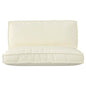JUNG Vida Palettenkissenset 2 pcs Creme Oxford-Stoff