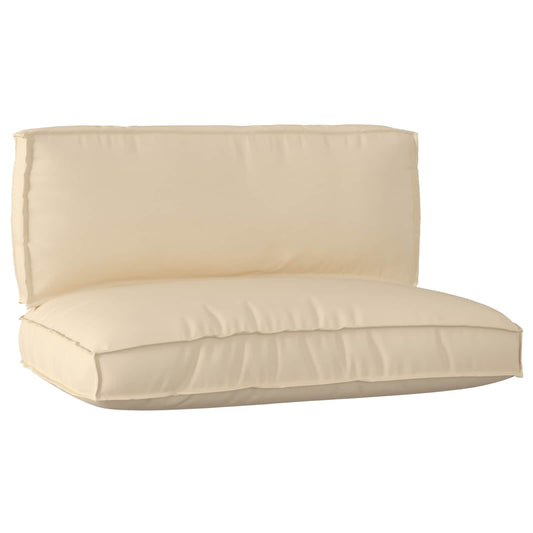 JUNG Vida Palettenkissenset 2 pcs Beige Oxford-Stoff