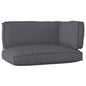 JUNG Vida Palettenkissenset 3 pcs Anthrazit Oxford-Stoff