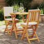 JUNG Vida Bistrogarnitur mit Kissen 3 pcs Öl-Natur Massivholz Akazie