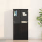 JUNG Vida Highboard Schwarz Eichen-Optik 68 x 37 x 142 cm