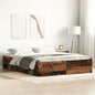 JUNG Vida Bettgestell ohne Matratze Altholz-Optik 150x200cm Holzwerkstoff
