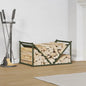 JUNG Vida Brennholzregal Olivgrün 70x43x34,5 cm Kaltgewalzter Stahl