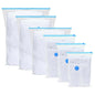 JUNG Vida Aufbewahrungstaschen 50 pcs Transparent und Blau 130 x 100 cm
