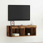 JUNG Vida TV-Schrankset mit LED Altholz 80 x 30 x 30 cm Holzwerkstoff
