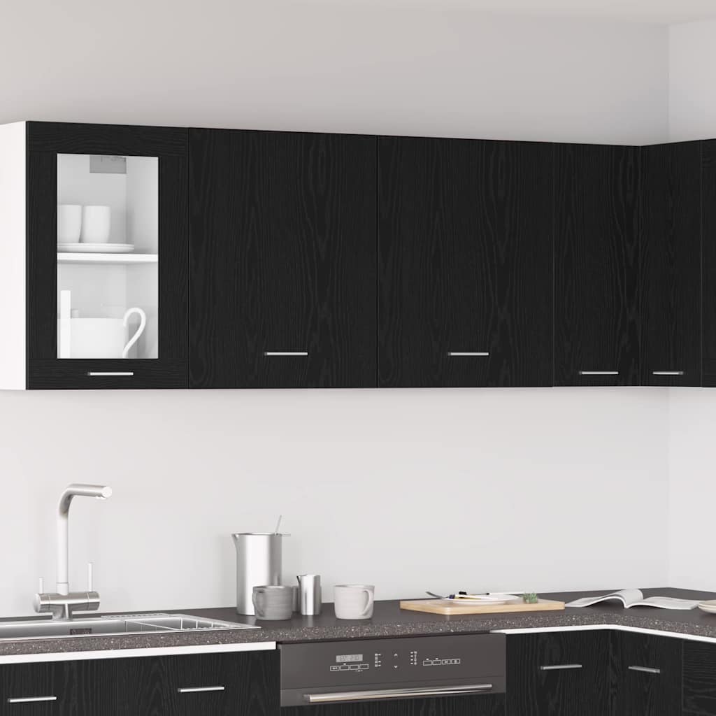 JUNG Vida Hängeschrank Lyon 2 pcs Schwarz Eichen-Optik 50 x 31 x 60 cm