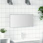 JUNG Vida Spiegel Hellgrau Sonoma 80 x 37 cm Glas und engineered Holz